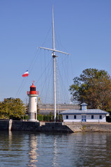 Fototapeta na wymiar Lighthouse of Honfleur in France