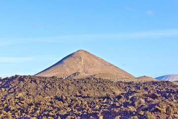 volcano in timanfaya national park in Lanzarote, Spain