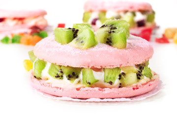 Three cakes closeup