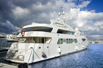Luxury yatch in Puerto Banus (Marbella)