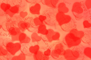 Fototapeta na wymiar Background with hearts for Valentine's Day