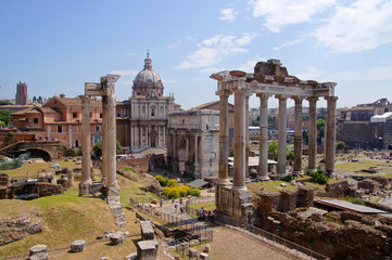 Fototapeta na wymiar Rzym Forum Romanum z wyborem