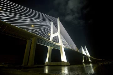 Fototapete Ponte Vasco da Gama Vasco-da-Gama-Brücke in Lissabon