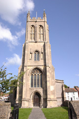 Fototapeta na wymiar Kirche in Glastonbury, Somerset, England