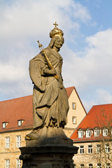 Fototapeta na wymiar Statua, że ??HL. Kunigunde, Bamberg