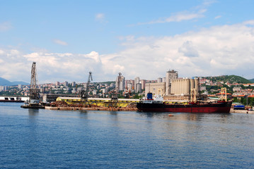 Naklejka premium rijeka harbour