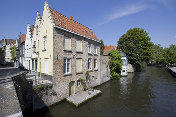 Obraz premium Historical Houses in Bruges, Belgium
