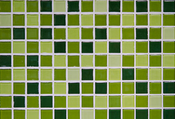 Green square pattern