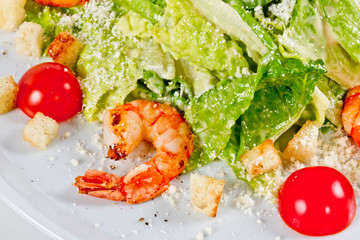 Caesar Salad with shrimps