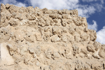Angular and irregular shape Limestone and corals rocks
