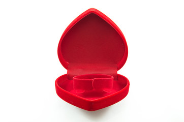 Red Velvet Silk Box for Engagement