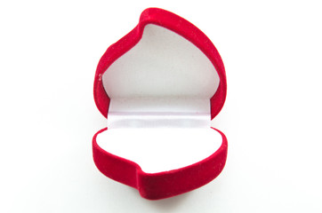 Red Velvet Silk rose Box for Engagement