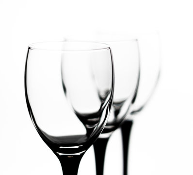 Three glasses in the outgoing term