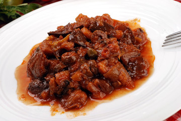 primo piano di caponata