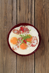 Ham and eggs