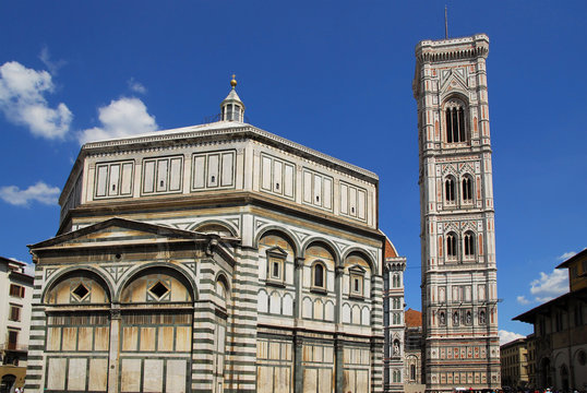 Mary of the Flower  Baptistery and Giotto bell tower