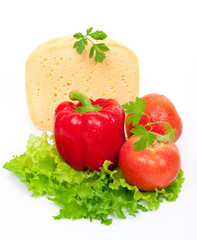 Vegetables and cheese