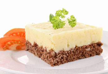 plate of cottage pie
