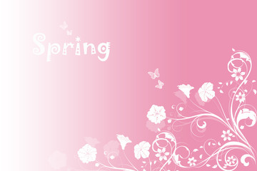 Fototapeta na wymiar Spring Pink Background