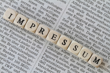 Fototapeta premium Impressum