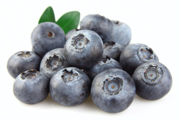 Heap of ripe blueberry