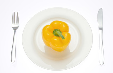 洋食器とパプリカ