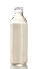 Bottle of milk isolated on white