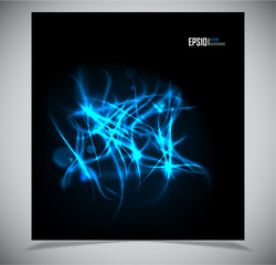 abstract energy formation - blue theme