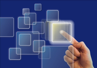 Fototapeta premium Bildschirm, Tastatur, Touch, Screen, Beruehrung