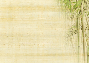 Asia background with bamboo - obrazy, fototapety, plakaty