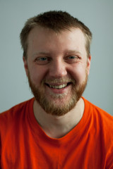 Obraz premium Rustic laughing good-natured man