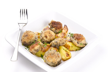 champignonpfanne mit kartoffel