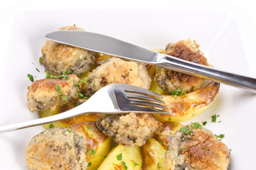 champignonpfanne mit kartoffel
