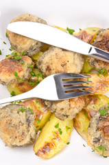 champignonpfanne mit kartoffel