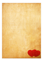 Book paper valentine background.Vintage style