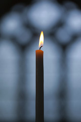 Cierge, prière, foi, religion, église; flamme, zen, sérénité