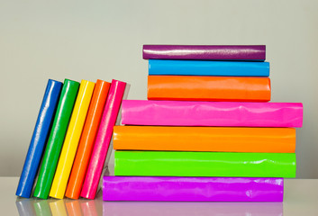 A lot of colorful books