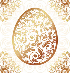 Easter card, vector illustration
