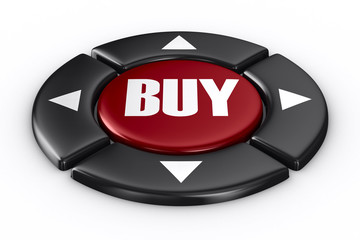 Fototapeta premium button buy on white background. Isolated 3D image