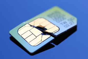 defekte sim-karte makro III