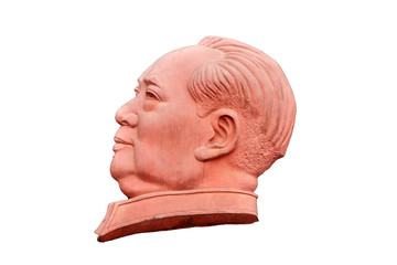 Stone sculpture of Mao Zedong