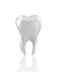 Tooth  Isolated on white