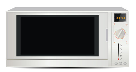 Microwave Isolated on White