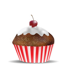 Muffin Isolated on White