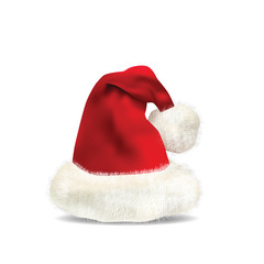 Obraz na płótnie Canvas Santa Claus Hat Isolated on white