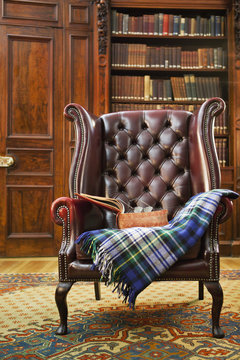 Traditional Chesterfield armchair