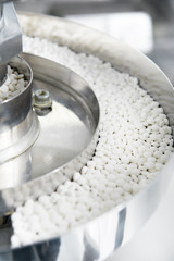 pharmacy medicine pill production background