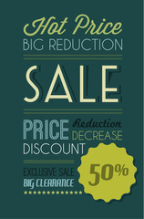 Obraz premium Dark Vector grunge retro sale background