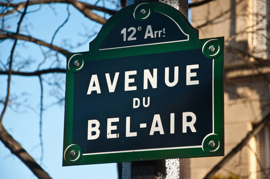 Avenue du bel air à Paris 12ièm