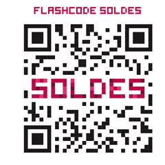 Rideaux velours Pixels Code barres - Soldes
